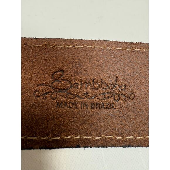 NWOT SAMBBOHO Hand Beaded BIARRITZ MEN'S BELT size S $130 - Picture 7 of 10